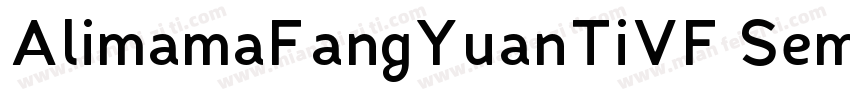 AlimamaFangYuanTiVF SemiBoldRound字体转换